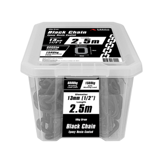 Pinnacle 13mm 1/2" x 2.5m Black Chain