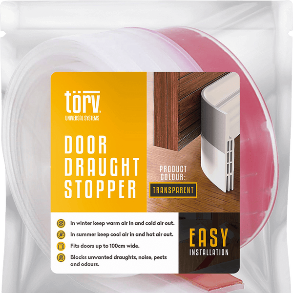 Torv 100cm Clear Door Draught Stopper