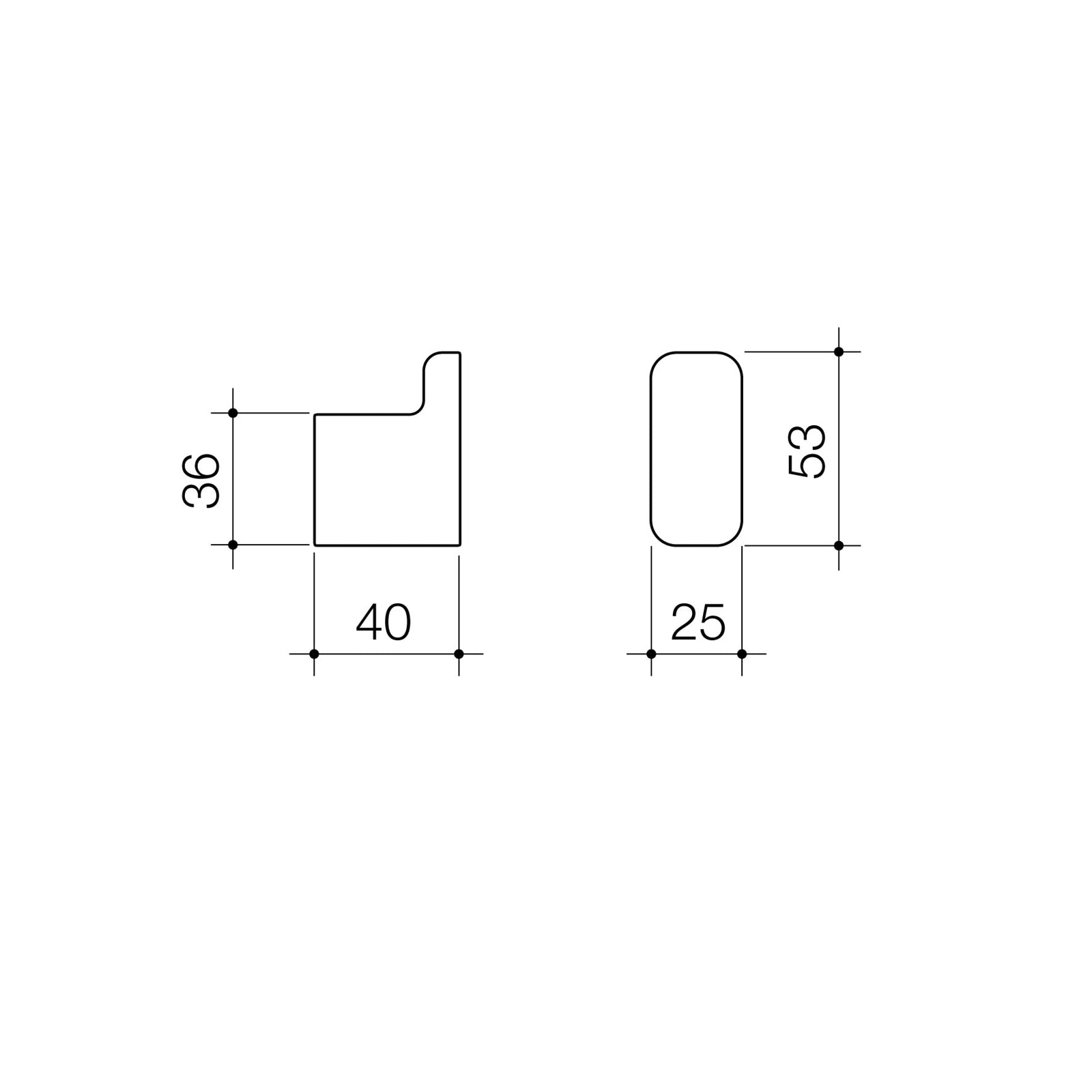 Caroma Luna Robe Hook - Image 2 of 2