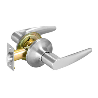 Delf Satin Chrome Pomona Passage Lever Set