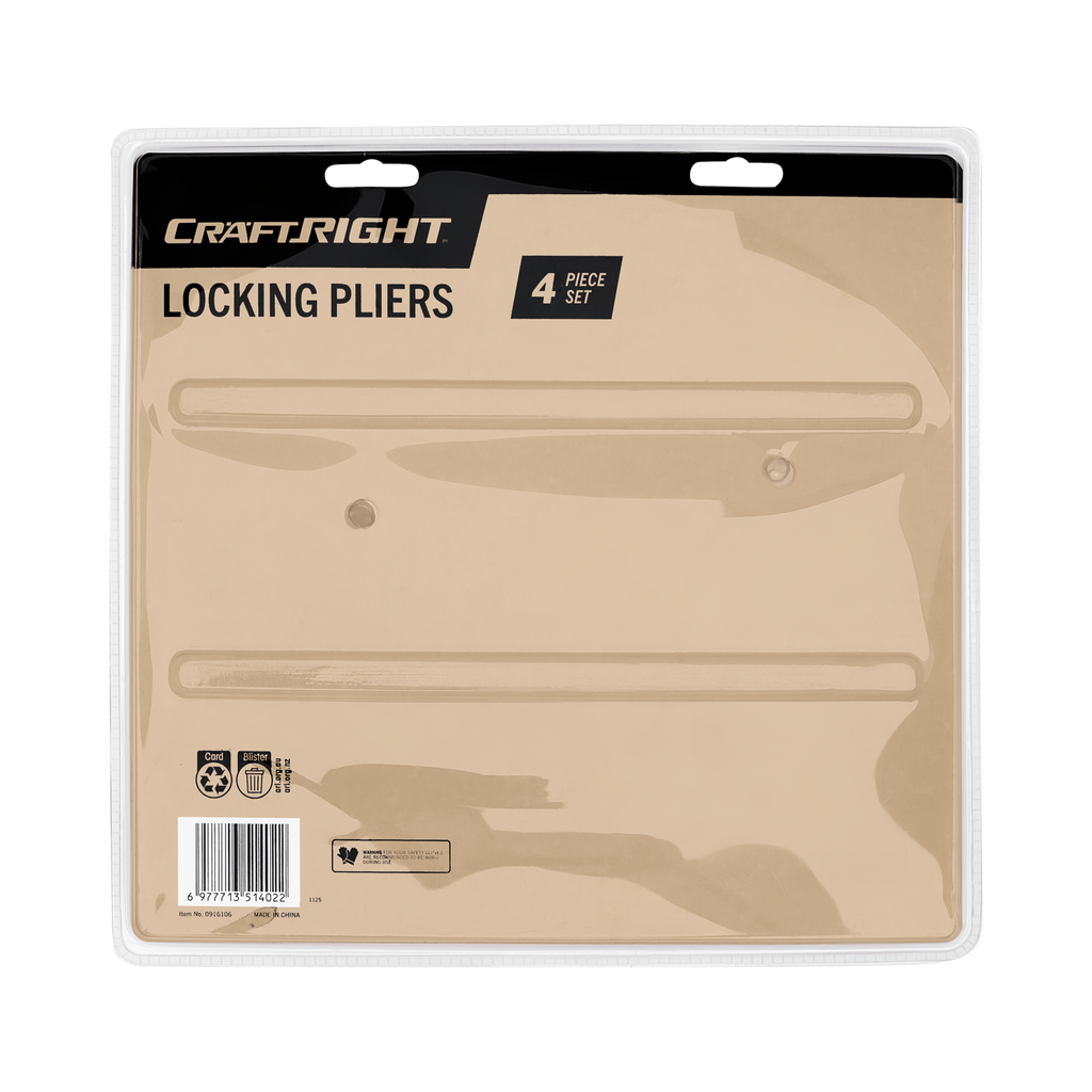 Craftright 4 Piece Locking Pliers - Image 4 of 4