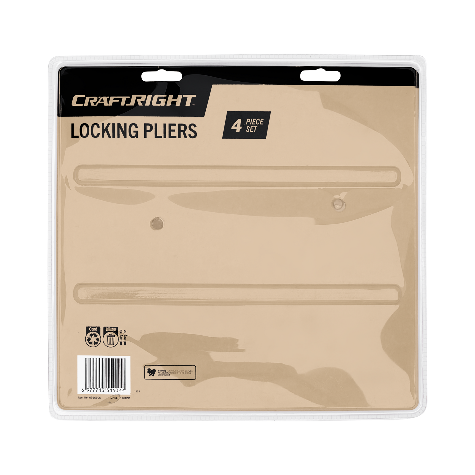 Craftright 4 Piece Locking Pliers - Image 4 of 4