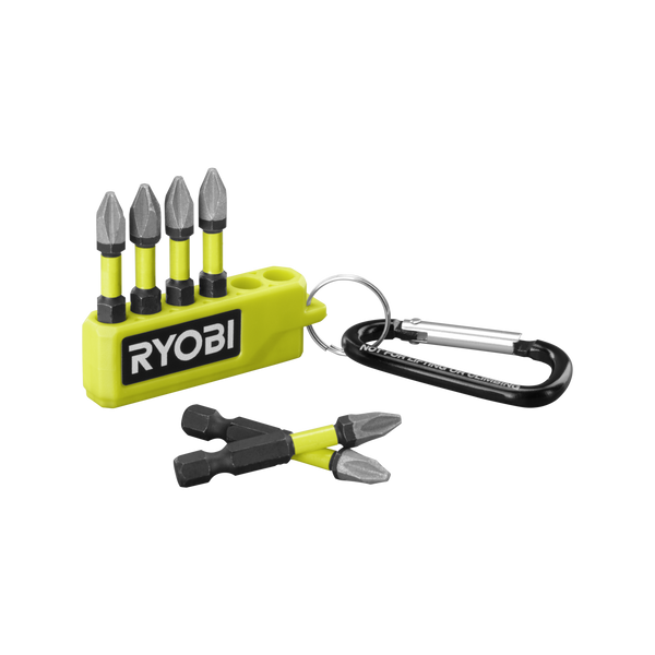 Ryobi 50mm 6 Piece PH2 Impact Diamond Driving Bit Set