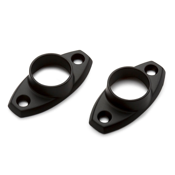 Sandleford 19mm Black Fitting Rod Oval Flange - 2 Pack