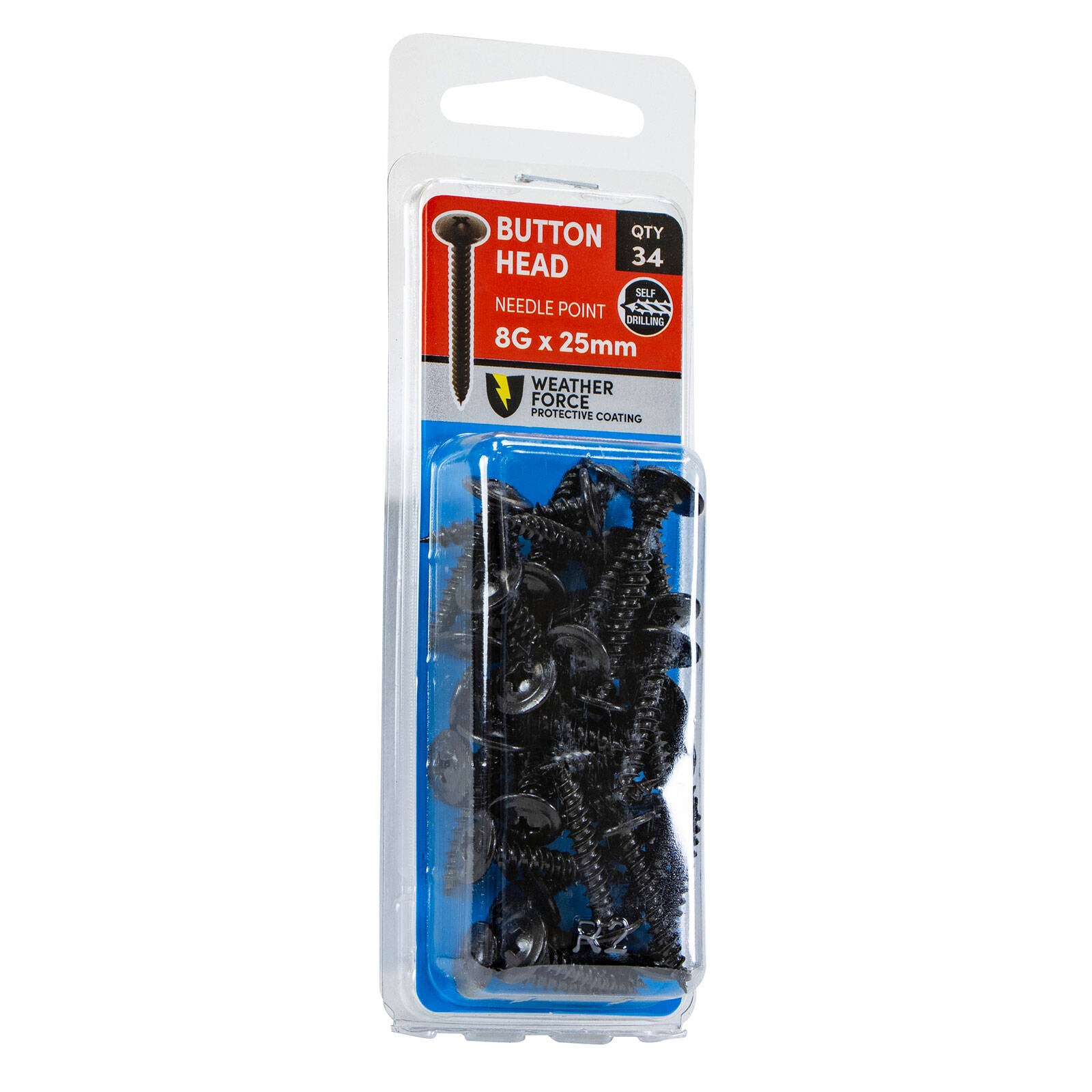 Titan 8G x 25mm Black Button Head Screws - 34 Pack - Image 4 of 4