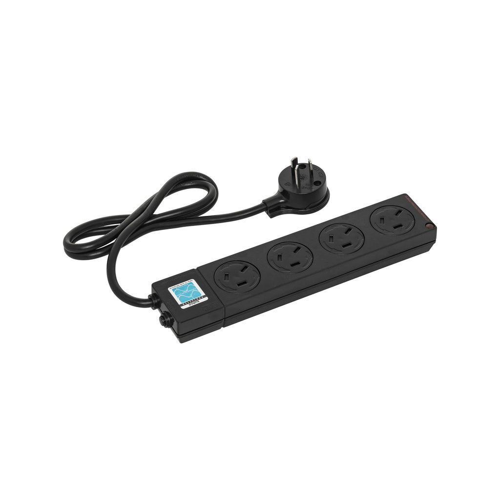 HPM 4 Outlet Black General Purpose Surge Protected Powerboard - Image 2 of 2