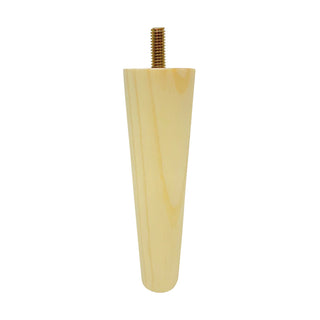 Adoored 150mm Pine Round Tapered Furniture Leg