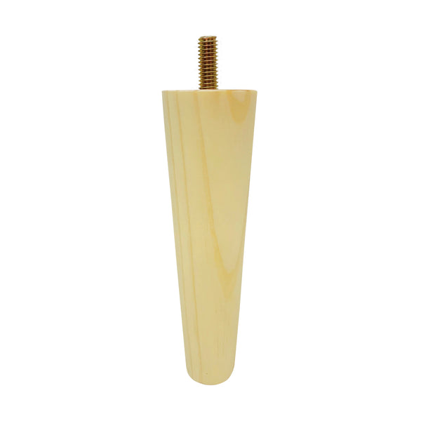 Adoored 150mm Pine Round Tapered Furniture Leg