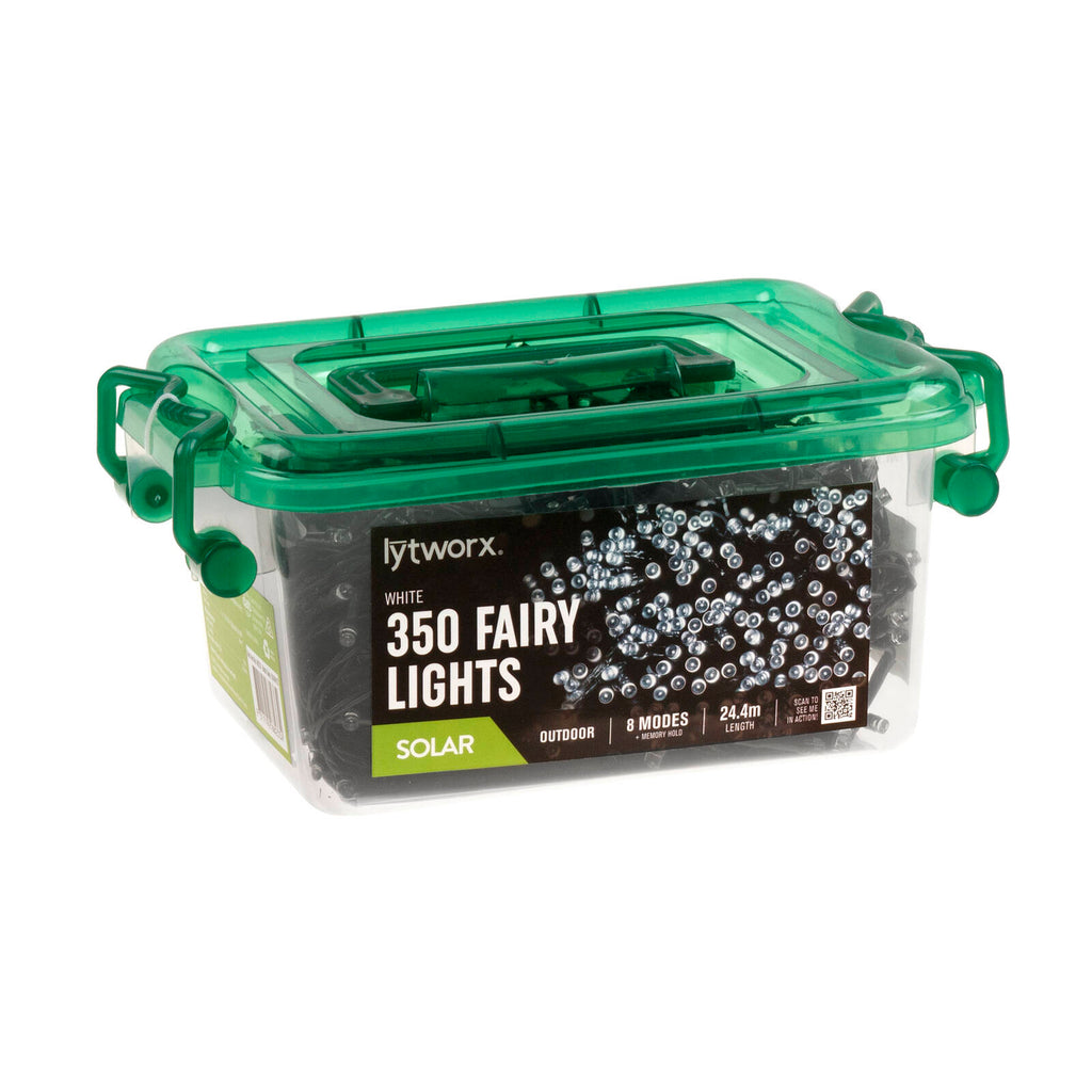 Lytworx White Solar Fairy Lights - 350 Pack - Image 1 of 2
