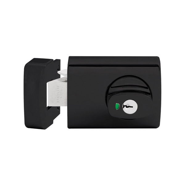 Lockwood Matt Black 001 Double Cylinder Deadlatch Knob