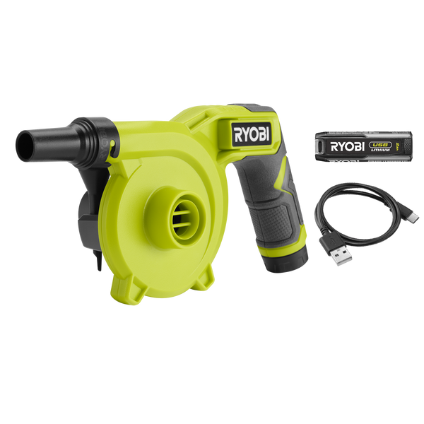 Ryobi USB High Volume Inflator 2Ah Kit RVI4K