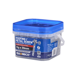 Bremick 12g x 39mm B8 Hex Roofing Screw - 500 Box