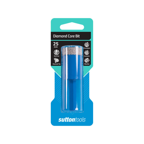 Sutton Tools 25mm Diamond Core Dry / Wet Cut Bit