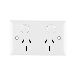 DETA 15 Amp Solid Plate Double Power Point