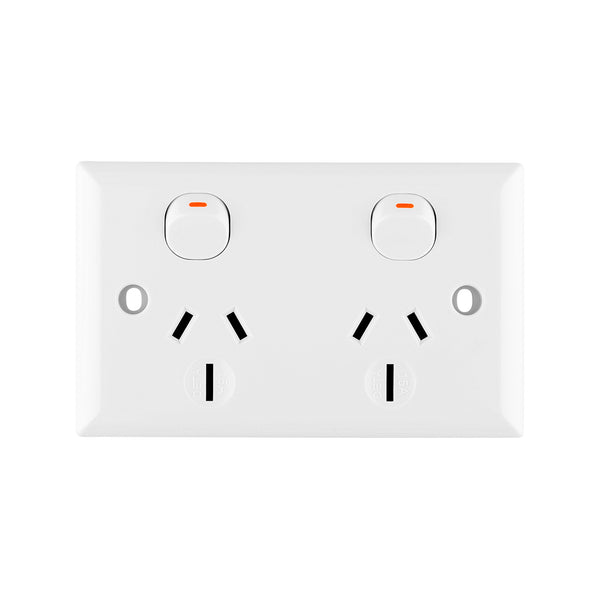 DETA 15 Amp Solid Plate Double Power Point