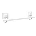 Fusion-Loc 40cm Matte White Style Suction Single Towel Rail - Image 1 of 4