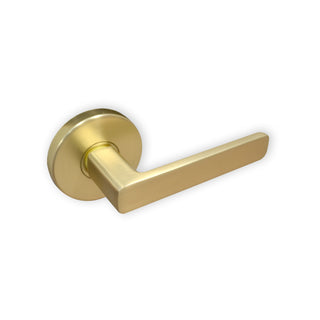 Ikonic San Fran Matte Black Passage Lever Set - Passage Matte Black