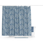 Barelli 180 x 180cm Coral Blue Polyester Shower Curtain - Image 2 of 2