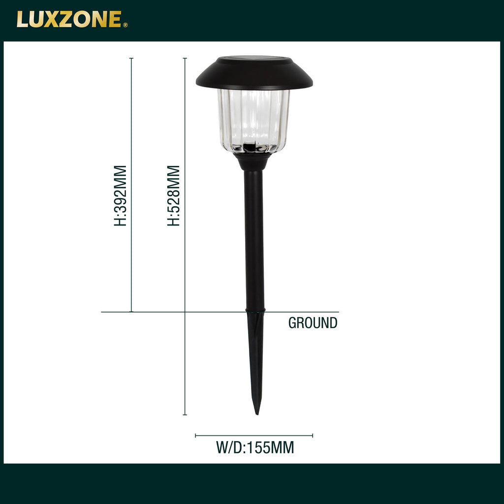 Luxzone 39cm 50lm Solar LED Pathway Light - 8 Pack - Image 11 of 11