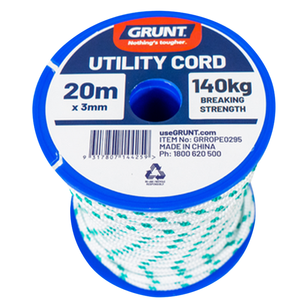 GRUNT 3mm x 20m Multi-Purpose Utility Cord