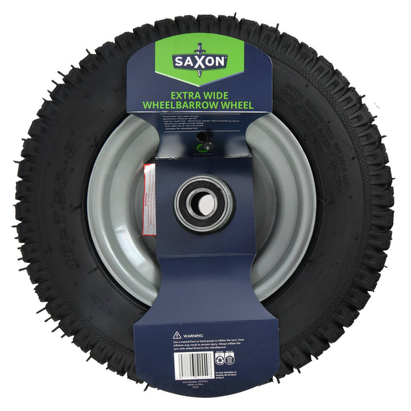Saxon Extra Wide Wheelbarrow Wheel