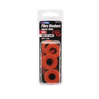Zenith 1/2" And M12 Fibre Washer - 20 Pack