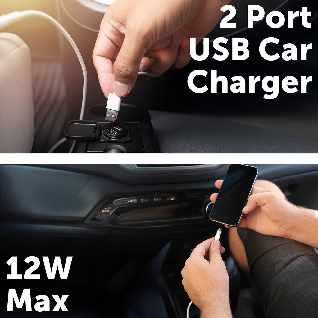 Click 12W 2 Port USB Car Charger - Image 3 of 4