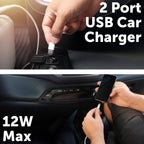Click 12W 2 Port USB Car Charger - Image 3 of 4