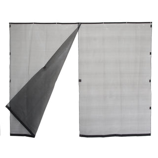 Pillar 300 x 240cm Black Magnetic Patio Curtain