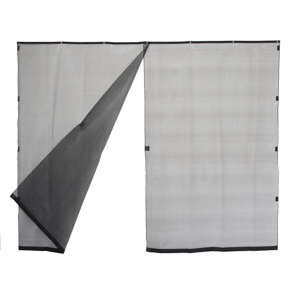 Pillar 300 x 240cm Black Magnetic Patio Curtain