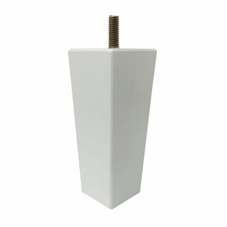 Adoored 53 - 40 x 130mm White Square Tapered Pine Furniture Leg