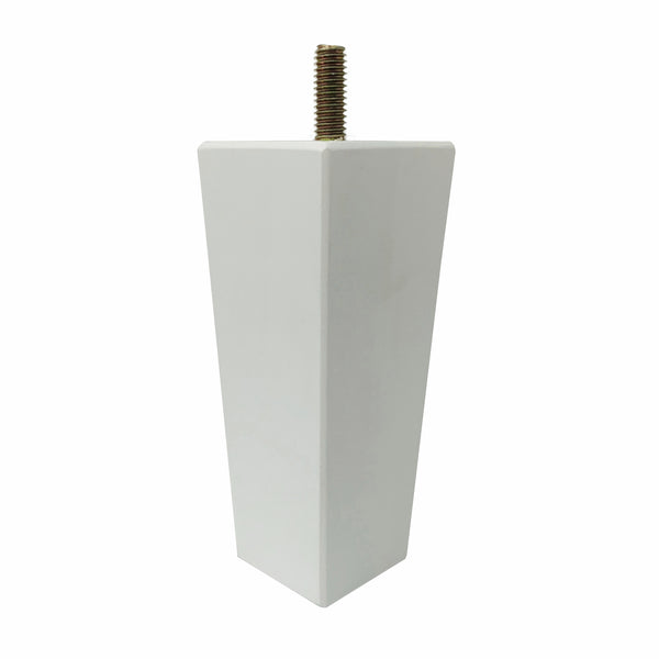 Adoored 53 - 40 x 130mm White Square Tapered Pine Furniture Leg