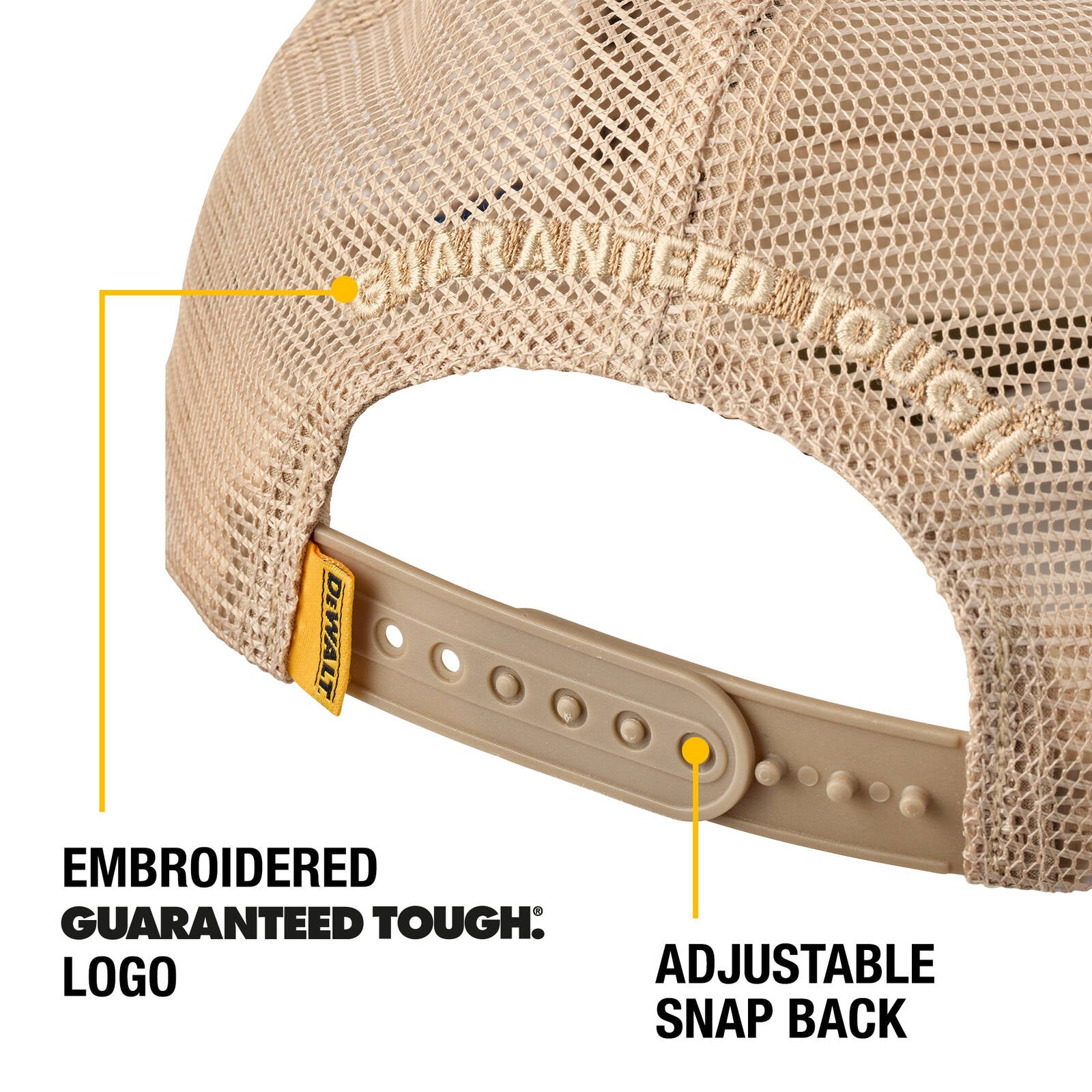 DeWALT Brown Oakdale Coolmax Trucker Hat - Image 5 of 10