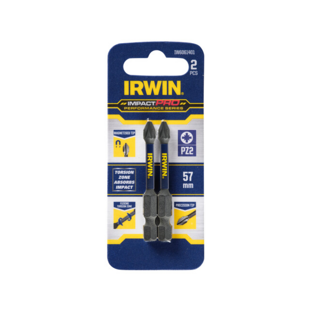 IRWIN 57mm PZ2 Impact Pro Performance - 2 Pack - Image 1 of 2