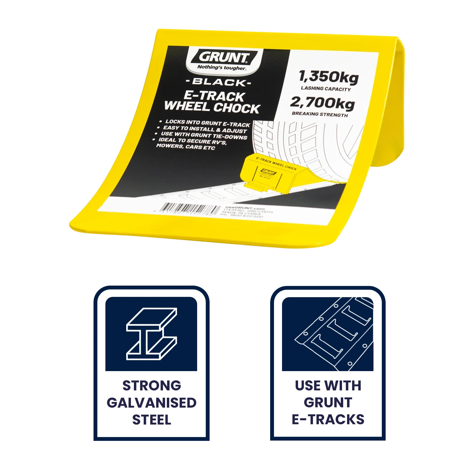 GRUNT E-Track Wheel Chock - 1 Set - Image 9 of 10