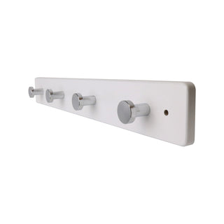 Adoored 4 Chrome Hook White Board Deco Hook Rack