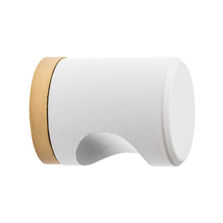 Lane 25mm Black and Brass Cabinet Finger Post - Matte Black