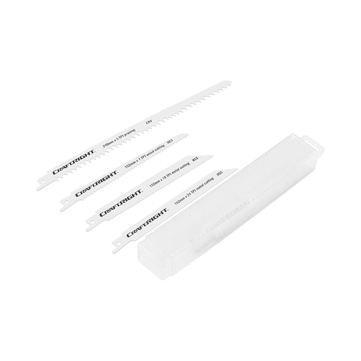 Craftright Assorted Reciprocating Saw Blades - 10 Pack - Image 2 of 4