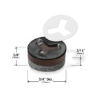 Slipstick_CB240_Felt_19mm-Diameter-Tap-In_Dimensional
