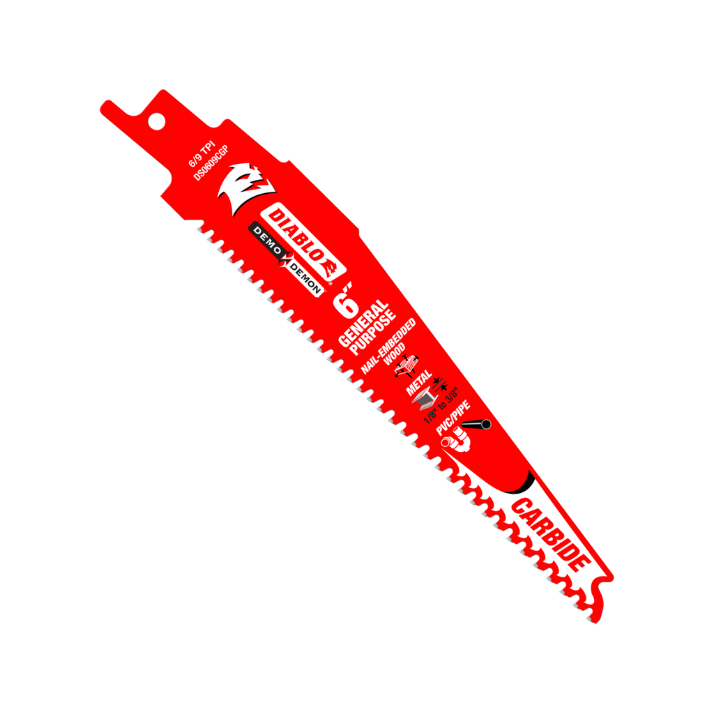 Diablo 6" Demo Demon Carbide General Purpose Reciprocating Saw Blade - Image 2 of 4