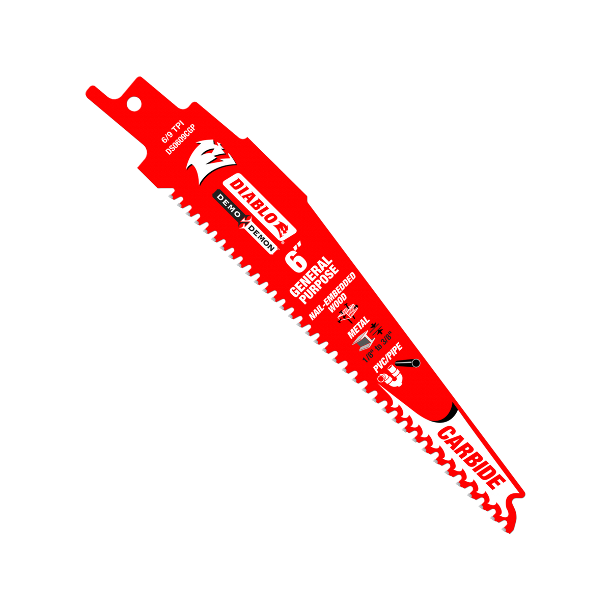Diablo 6" Demo Demon Carbide General Purpose Reciprocating Saw Blade - Image 2 of 4