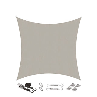Coolaroo 5.4 x 5.4m Square Shell Commercial Grade Shade Sail kit