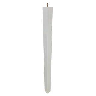 Adoored 53 - 40 x 730mm White Square Tapered Pine Furniture Leg