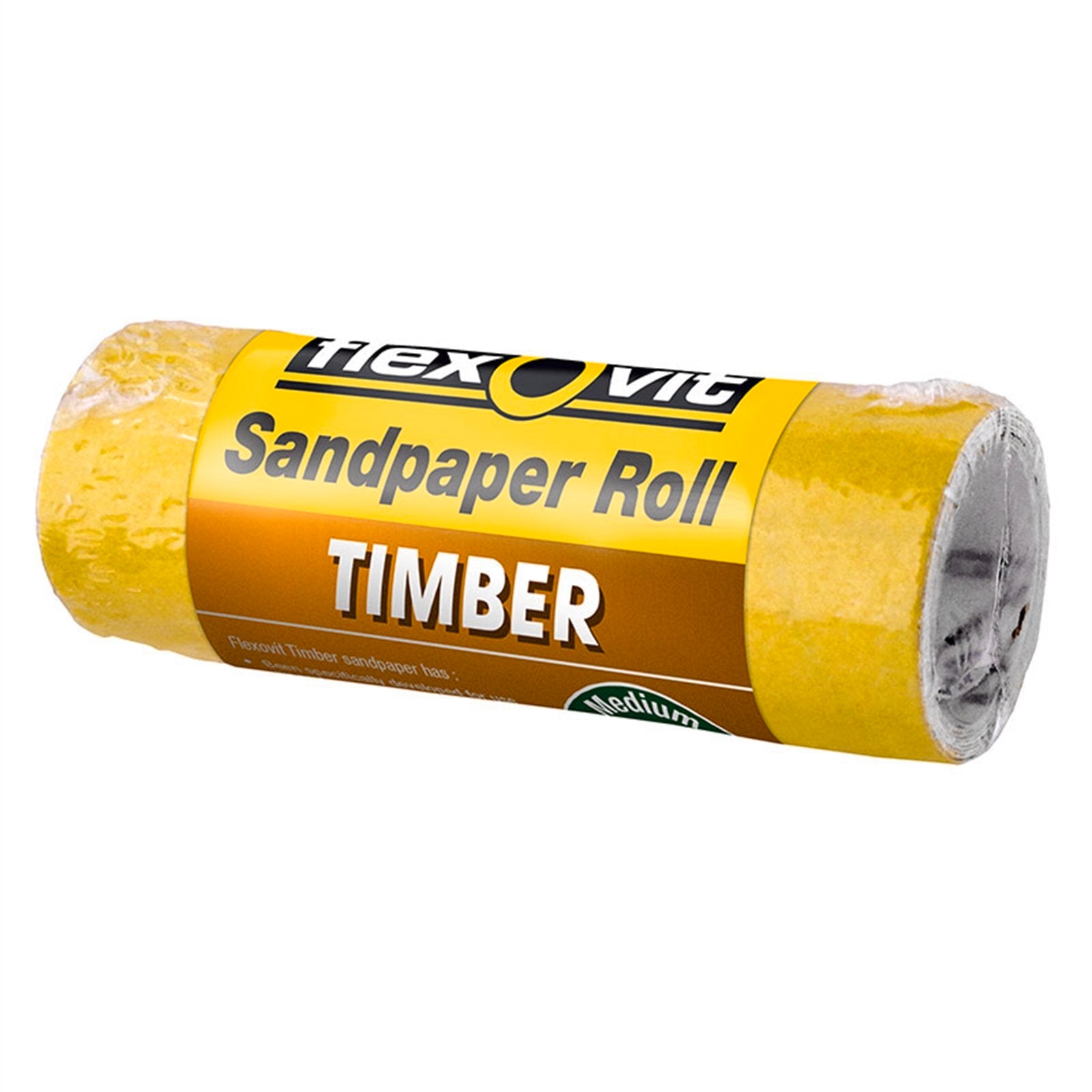 Flexovit 115mm x 1m 40 Grit Timber Sandpaper Roll - 40 Grit - Image 1 of 1