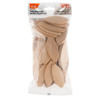 Taskmaster #20 57 x 24mm Biscuit Joiner - 50 Pack