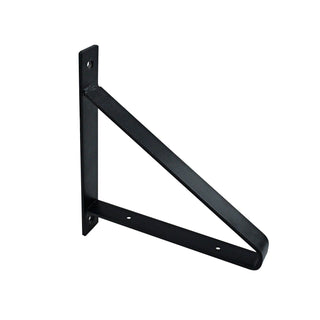 Carinya 210 x 185mm Black Exposed Triangle Stayed Bracket