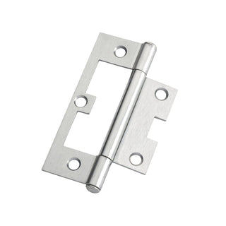 Lane 90 x 54 x 1.6mm Satin Chrome Plated Fixed Pin Easy Fit Hinge