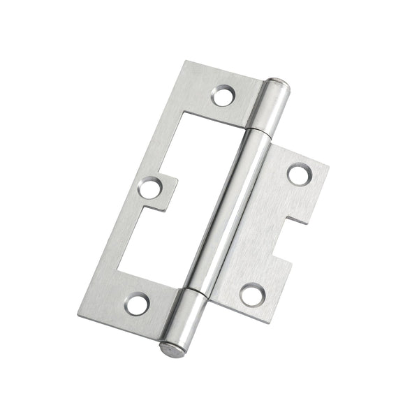 Lane 90 x 54 x 1.6mm Satin Chrome Plated Fixed Pin Easy Fit Hinge