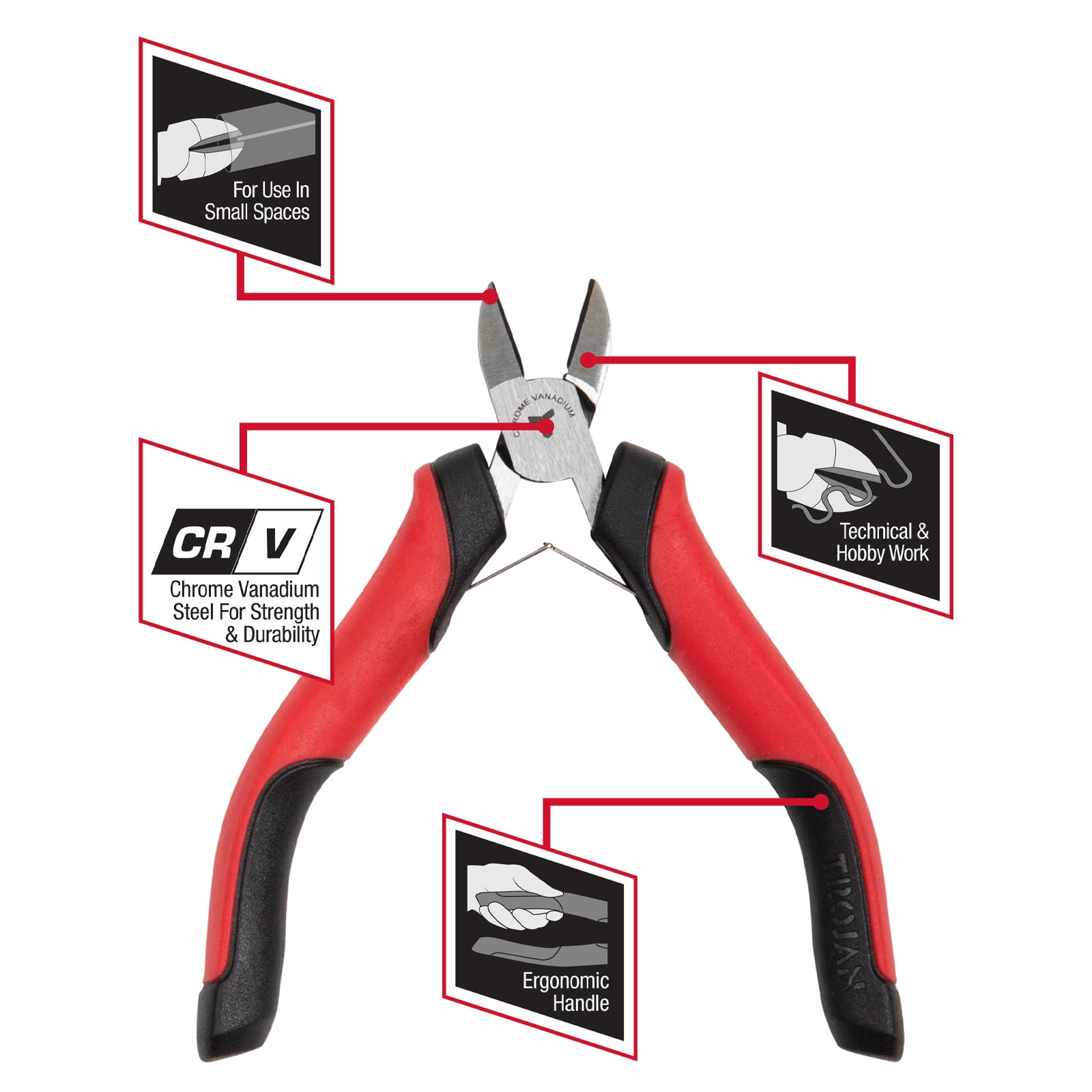 Trojan Mini Side Cutting Plier - Image 2 of 3