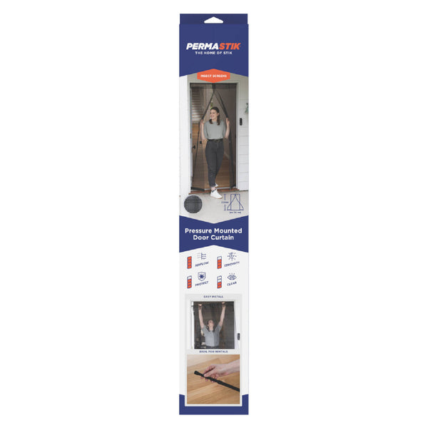 Permastik 2.04m x 1m Pressure Mounted Door Curtain